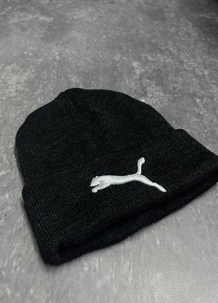 Шапка puma темно серая мужская / женская
