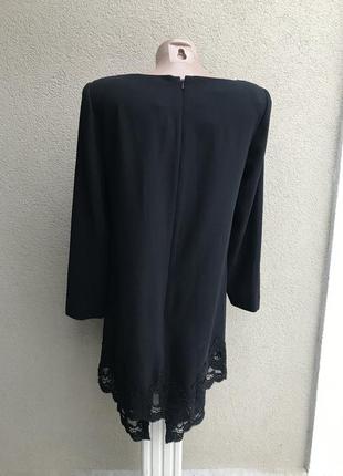 Маленькое черное платье,кружево,дизайнер liz claiborne франция,люкс бренд,туника4 фото