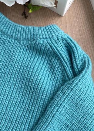 Очень теплый удлинённый свитер крупной вязки4 фото