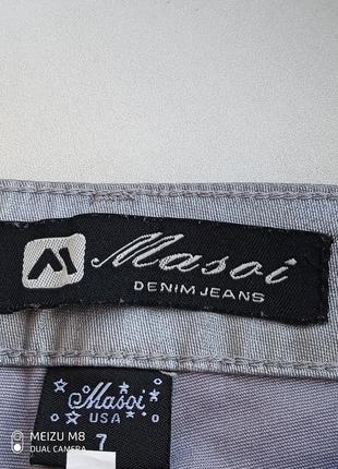 (807)отличные стальные стрейчевые джинсы  masoi (usa)/размер 75 фото