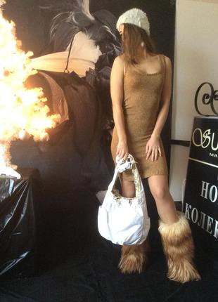 Tezenis платье , вязанный трикотаж с люрексовой ниткой