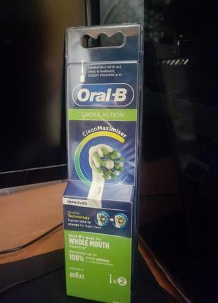 Оригинальные насадки к зубным электрическим щеткам oral b cross action1 фото