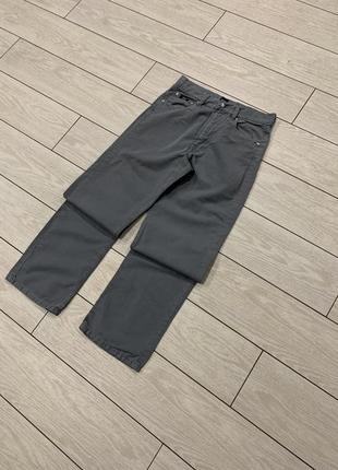 Hugo boss брендовые мужские штаны/ джинсы в сером цвете ( w 32, l 30)