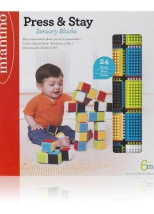 Infantino розвивальний набір "текстурні кубики", 316051i