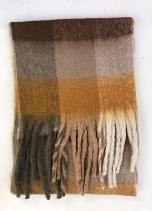 ❄️🤎теплий об‘ємний зимовий шарф /дреди ❄️🤎