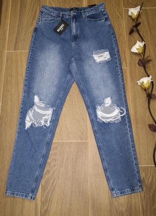 ⚠️распродаж ⚠️женские джинсы мом,высокая посадка, missguided, l2 фото