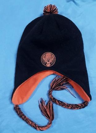 Очень тёплая двойная шапка, флис, repeat