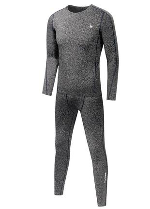 Термобілизна чоловіча xintown nyxt19jbyd-1 gray xl вітрозахисний обтислий флісовий костюм2 фото