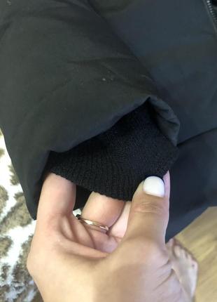 Курточка зимняя чёрная куртка пуховик зимній чорний5 фото