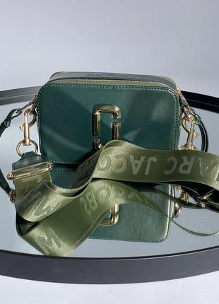 Женская зеленая сумка через плечо marc jacobs 🆕маленька сумка кросс боди