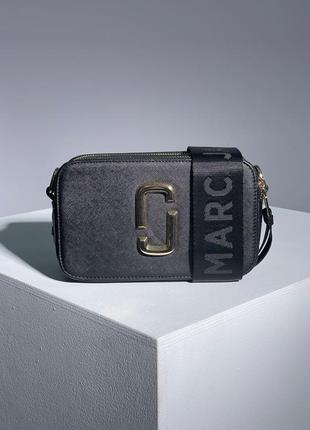 Женская черная сумка через плечо marc jacobs 🆕маленька сумка кросс боди 4