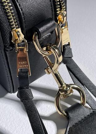 Женская черная сумка через плечо marc jacobs 🆕маленька сумка кросс боди 8