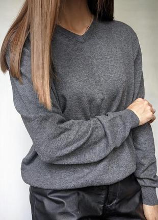Класний базовий вовняний джемпер, пуловер, светр3 фото