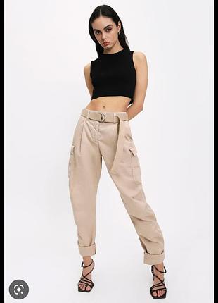 Жіночи штани baggy модель cargo з рімінце. італійський бренд please.