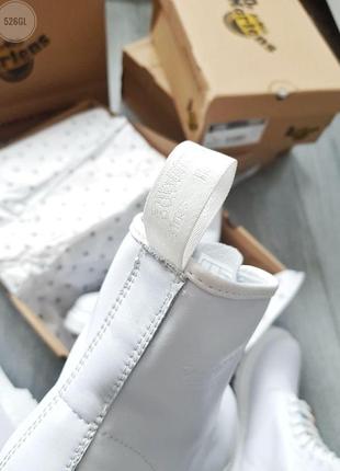 Распродажа! кожаные ботинки dr martens white . шкіряні черевики7 фото
