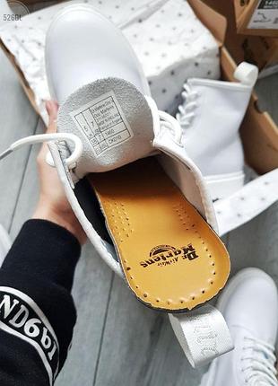 Распродажа! кожаные ботинки dr martens white . шкіряні черевики6 фото