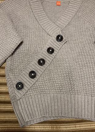 Свитер hugo boss wool sweater шерстяной/из шерсти на пуговицах джемпер/пуловер/кардиган/вязаный3 фото