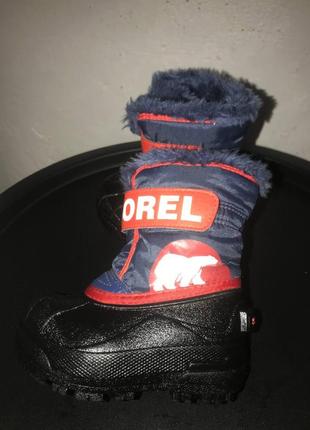 💙❤️ сноубутси sorel usa 6/uk5/eur23устілка 14 см.