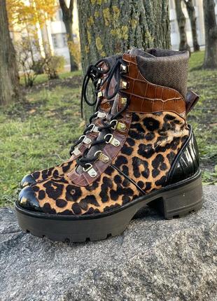 Черевики від michael kors, 8m, 38-38,5, натуральна шкіра поні