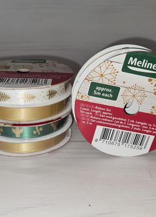 Набір новорічних стрічок для декору melinera 2 х 5 м