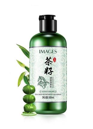 Шампунь для жирных волос с экстрактом семян чая images tea seed refreshing shampoo, 300 мл.