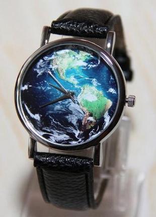Наручний годинник - карта світу , годинник, глобус, чоловічі годинники