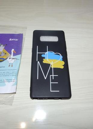 Чехол zorrov для  samsung galaxy note 8 ukraine патриотические чехлы home