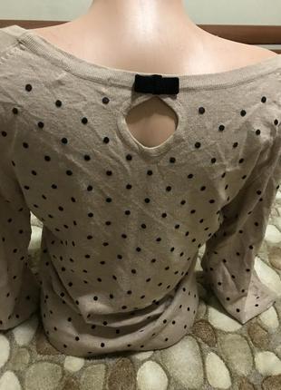 Симпатичная кофточка в горох 2