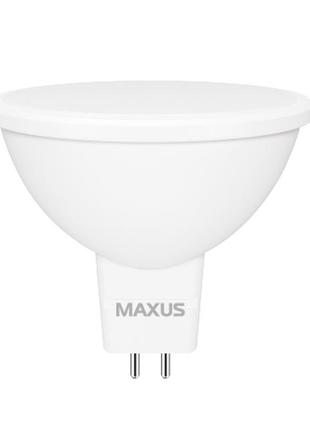 Лампа светодиодная maxus 1-led-712 mr16 5w 4100k 220v gu5.32 фото