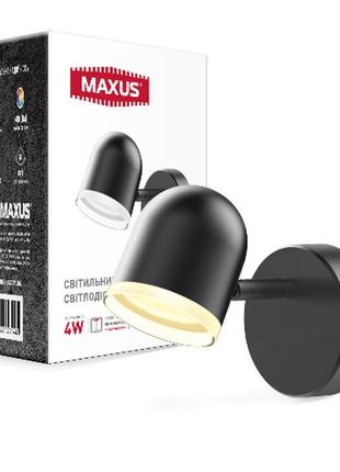 Спотовый светильник maxus msl-01c 4w 4100k черный
