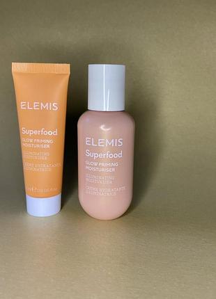 Elemis superfood glow priming moisturizer крем зволожувач хайлайтер сяяння