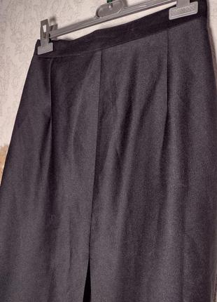 Юбка макси атласная, черная, размер с-м3 фото
