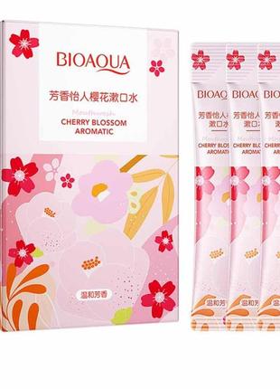 Ополаскиватель для полости рта bioaqua fragrance vitality cherry blossom mouthwash(1шт/10мл)2 фото