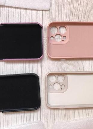 Новий чехол чохол кейс apple iphone 13 pro силіконовий еко шкіра бампер7 фото