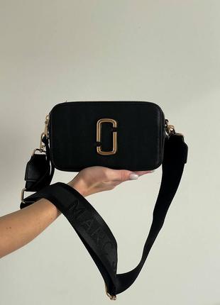 Новинка жіноча сумочка marc jacobs black/gold2 фото