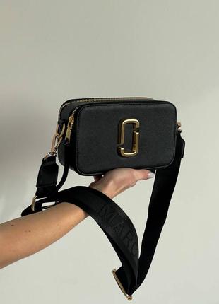 Новинка жіноча сумочка marc jacobs black/gold4 фото