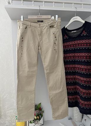 Бежевые штаны брюки asos