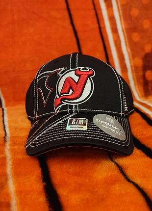 💯🏒🥅 оригінал. стрейчева бейсболка reebok fitmax center ice x nhl new jersey devils