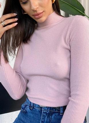 Водолазка гольф в рубчик з горлом стійка