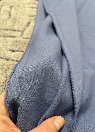 Сіро-блакитна костюмна тканина3 фото