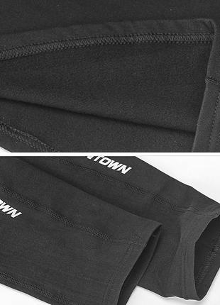 Термобілизна чоловіча xintown nyxt19jbyd-1 black m однотонна флісова костюм з кольоровими вставками для тренувань4 фото