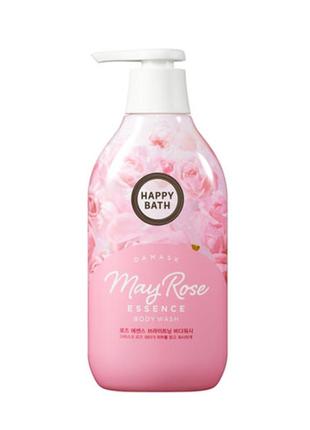 Гель для душа 900 мл happy bath may rose essence brightening body wash