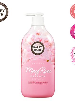 Гель для душа 900 мл happy bath may rose essence brightening body wash3 фото