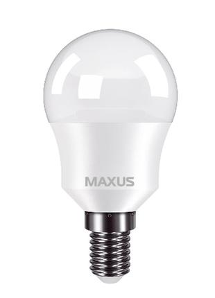 Лампа світлодіодна maxus 1-led-749 g45 8w 3000k 220v e142 фото