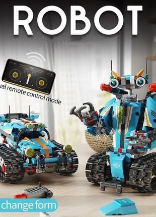 Конструктор elektro technic robot на радіокеруванні сумісний з lego1 фото