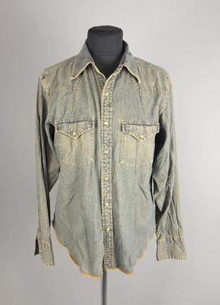 Сорочка джинсова gap, вінтажна, на кнопках