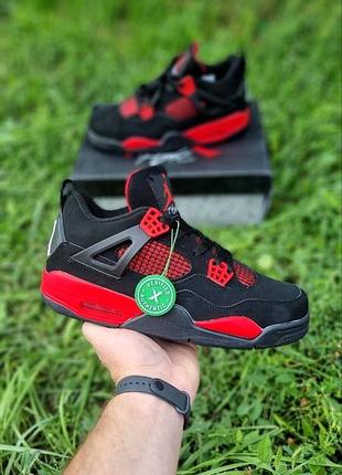 Кросівки nike air jordan 4 red black — купить в Украине | SHAFA