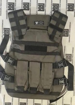 Бронежилет 4+ класс нато с карманами для магазинов 4363756