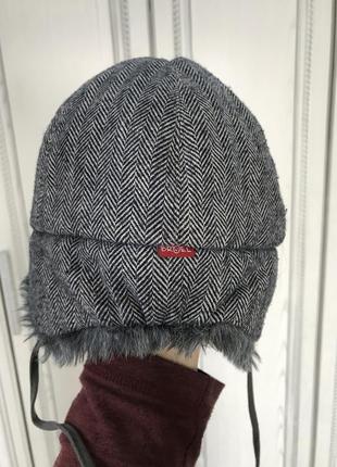 Зимняя шапка-ушанка на мальчика2 фото