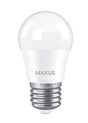 Лампа світлодіодна maxus 1-led-742 g45 5w 4100k 220v e272 фото
